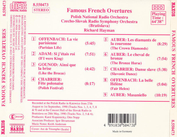 Various : Famous French Overtures (CD, Comp)