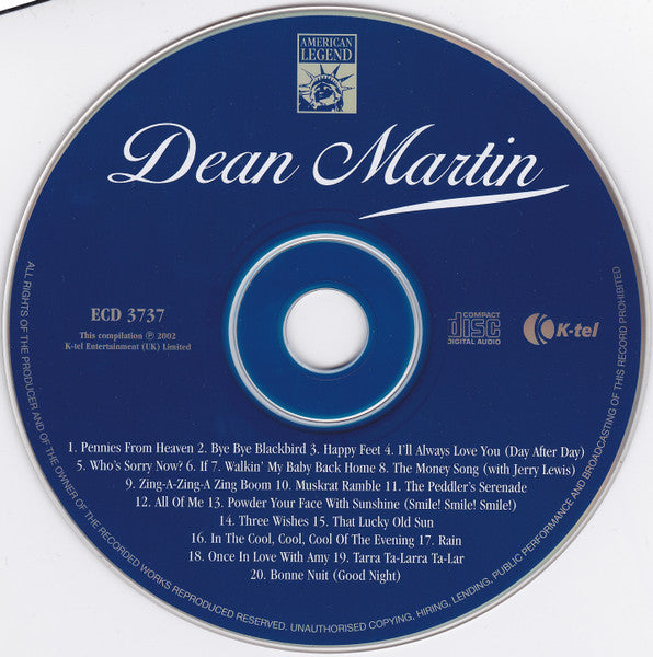 Dean Martin : American Legend (CD, Comp)