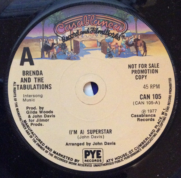 Brenda & The Tabulations : (I'm A) Superstar (7", Single, Promo)