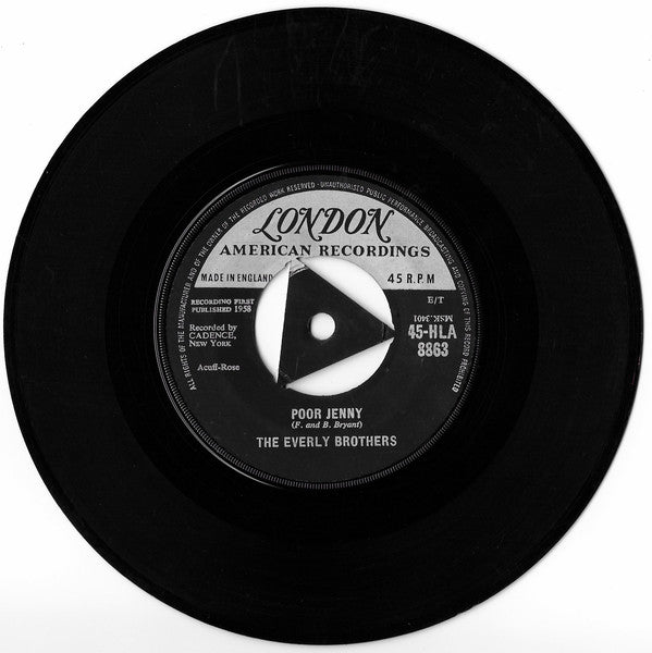 Everly Brothers : Take A Message To Mary (7", Single, Tri)