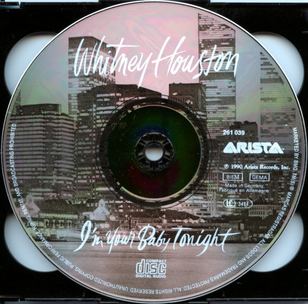 Whitney Houston : I'm Your Baby Tonight (CD, Album)
