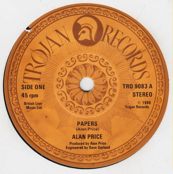 Alan Price : Papers (7", Single)