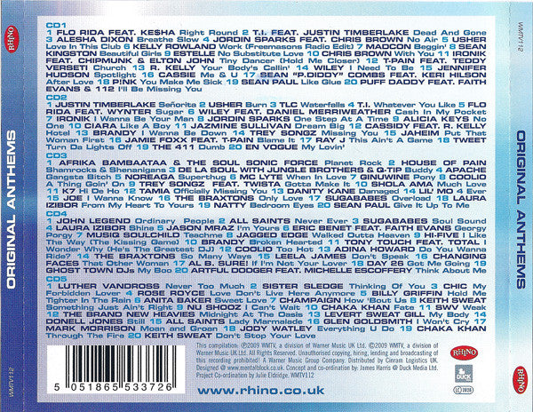 Various : 100 R&B Classics (Original Anthems) (5xCD, Comp + Box)