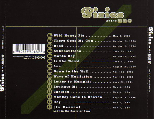 Pixies : At The BBC (CD, Album, Comp)