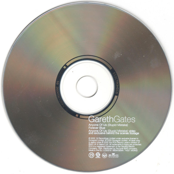 Gareth Gates : Anyone Of Us (Stupid Mistake) (CD, Single, Enh)