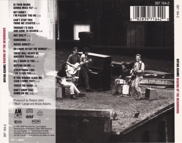 Bryan Adams : Waking Up The Neighbours (CD, Album, RE, PMD)