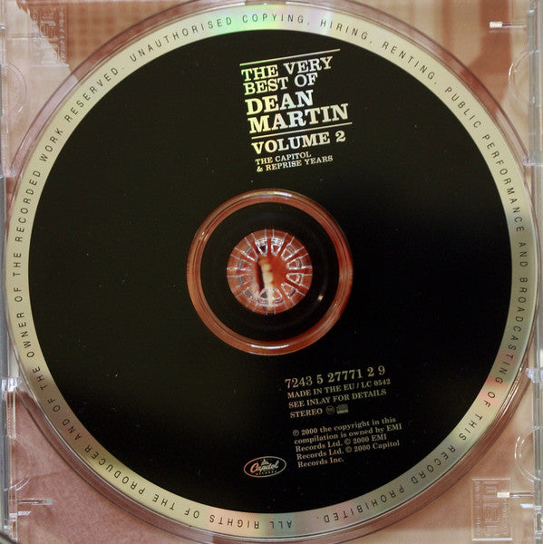 Dean Martin : The Very Best Of Dean Martin - The Capitol & Reprise Years Volume 2 (CD, Comp)