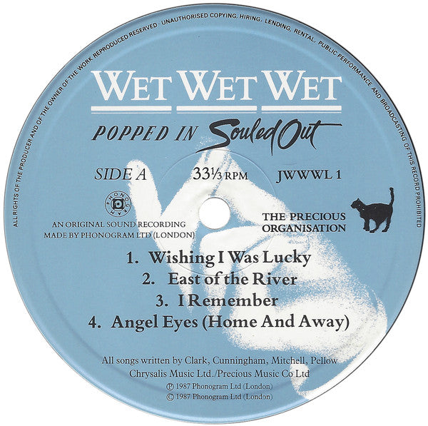 Wet Wet Wet : Popped In Souled Out (LP, Album, RP, Gat)