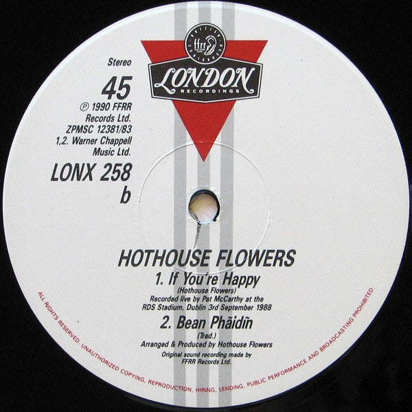 Hothouse Flowers : Give It Up (12")