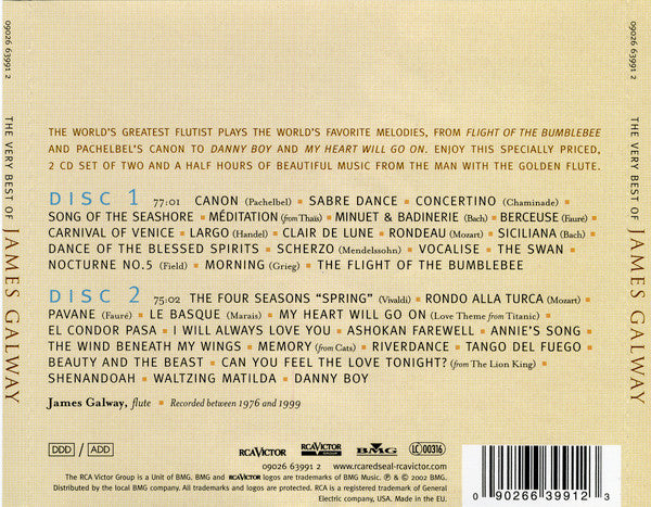 James Galway : The Very Best Of James Galway (2xCD, Comp)