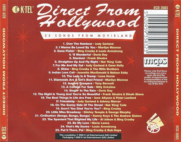 Various : Direct From Hollywood (25 Songs From Movieland) (CD, Comp)