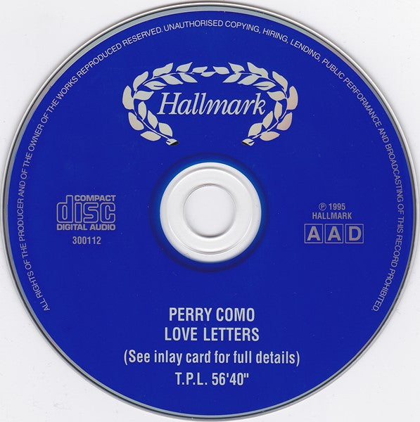 Perry Como : Love Letters (CD, Comp)