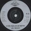 Bill Medley / Giorgio Moroder : He Ain't Heavy, He's My Brother / The Bridge (Instrumental Version) (7", Single, Sil)