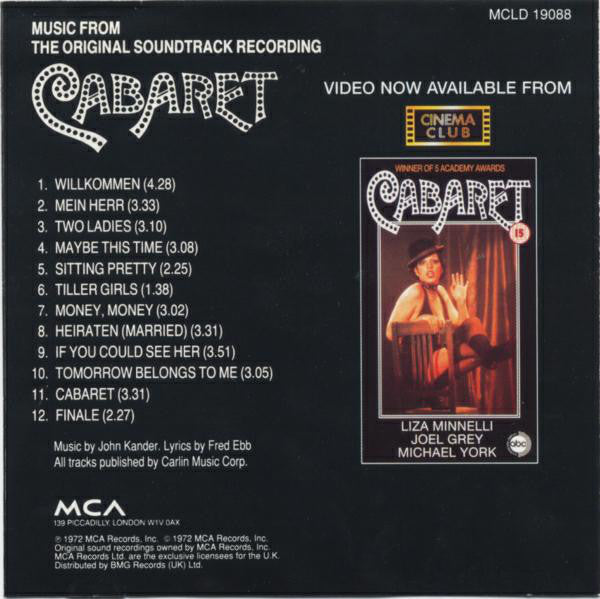 Ralph Burns : Cabaret - Original Soundtrack Recording (CD)