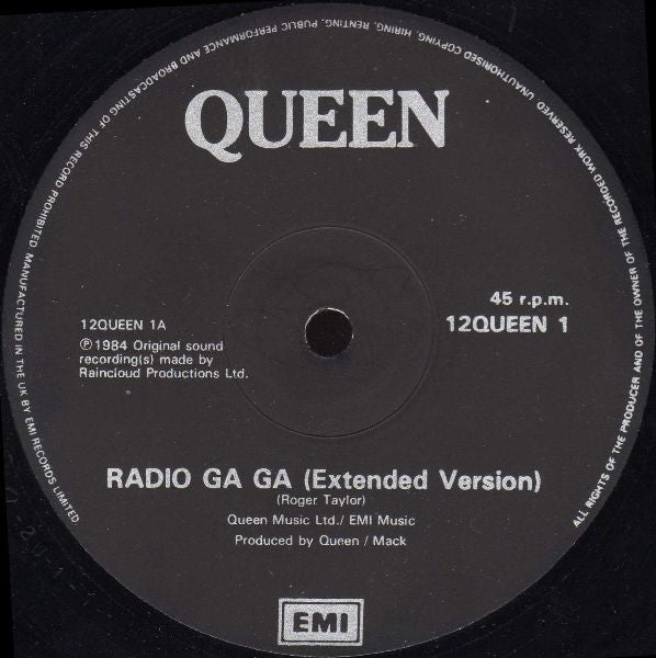 Queen : Radio Ga Ga (12", Single)