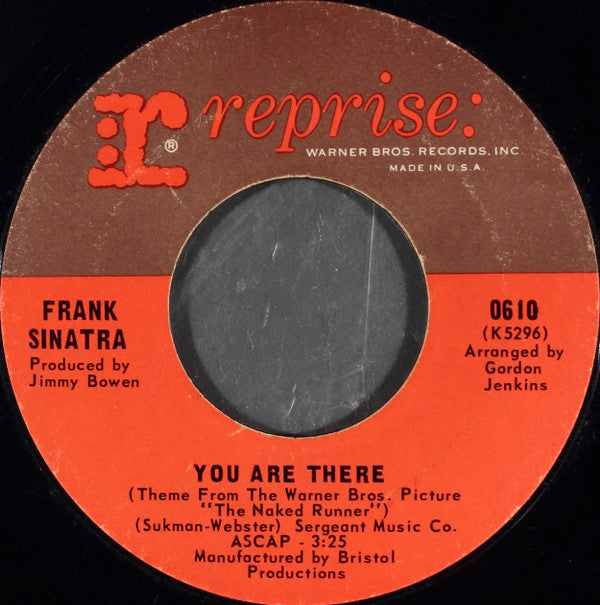 Frank Sinatra : The World We Knew (Over And Over) / You Are There (7", Styrene, Ter)