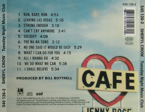 Sheryl Crow : Tuesday Night Music Club (CD, Album, RE)