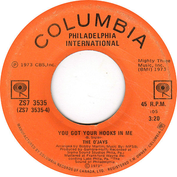 The O'Jays : Put Your Hands Together (7", Single)