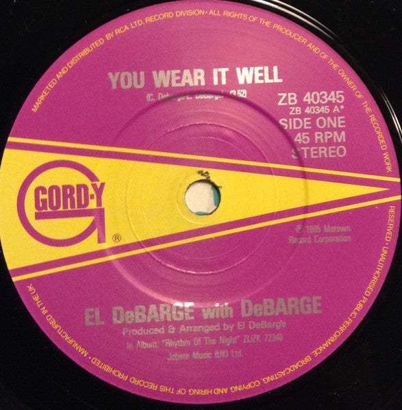 El DeBarge With DeBarge : You Wear It Well  (7", Single)