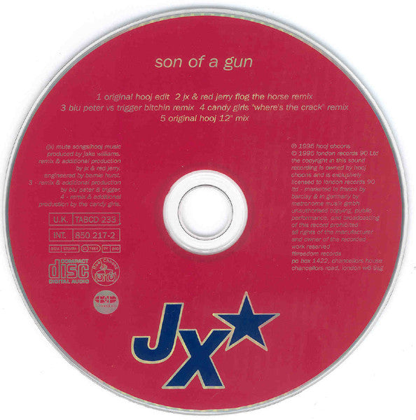 JX : Son Of A Gun (CD, Single)