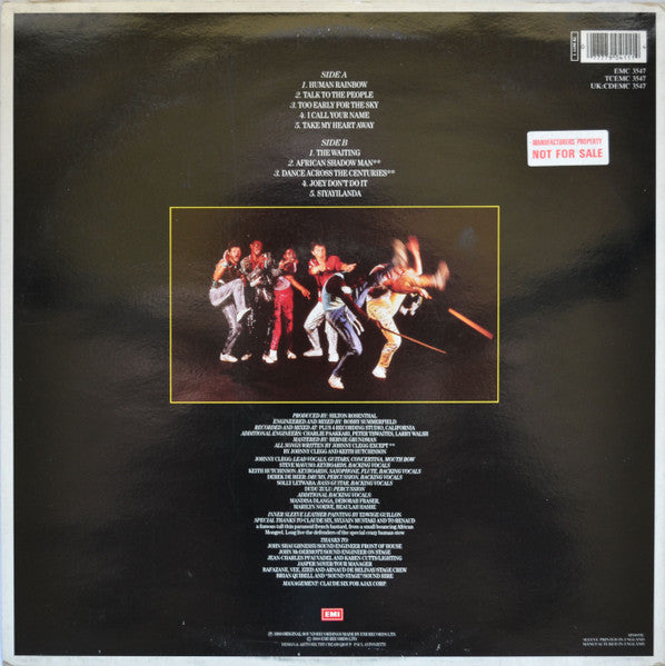 Johnny Clegg & Savuka : Shadow Man (LP, Album)