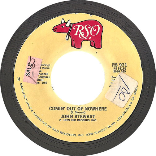 John Stewart (2) : Gold / Comin' Out Of Nowhere (7", 72 )