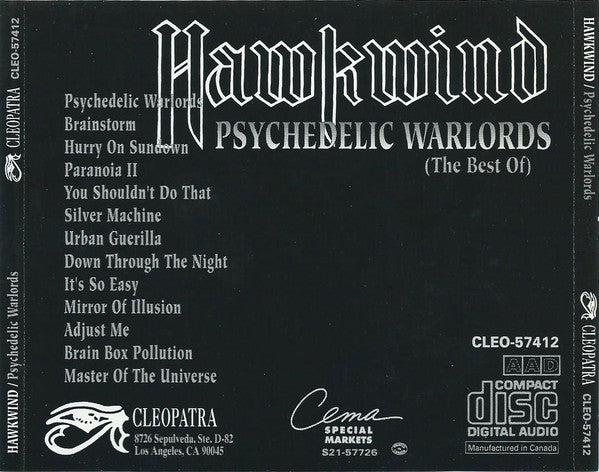 Hawkwind : Psychedelic Warlords (The Best Of) (CD, Comp)