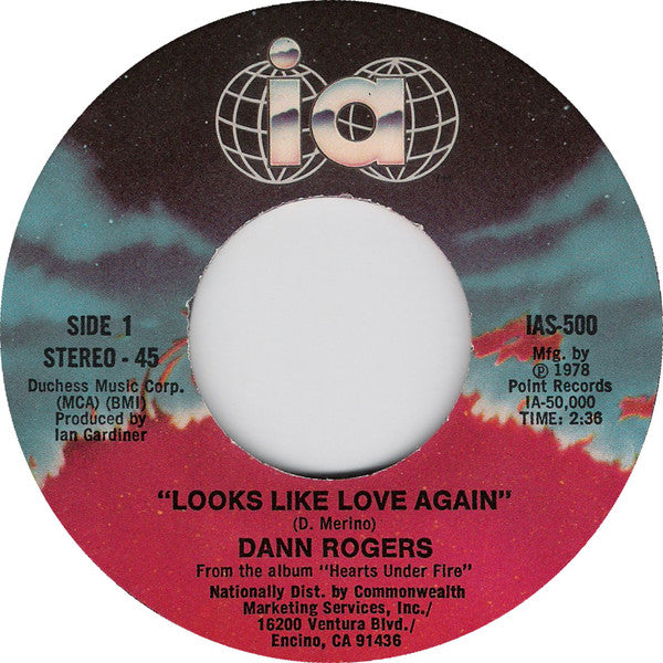 Dann Rogers : Looks Like Love Again (7")