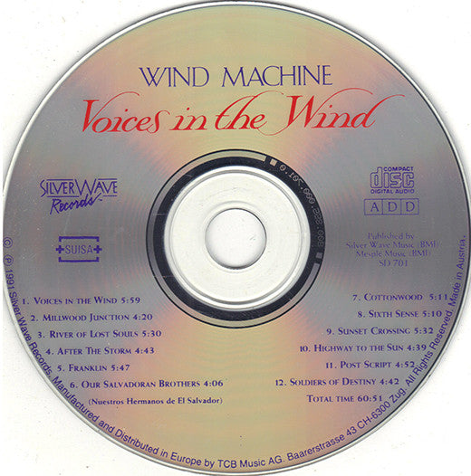 Wind Machine : Voices In The Wind (CD, Album)