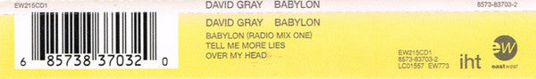 David Gray : Babylon (CD, Single, Dis)