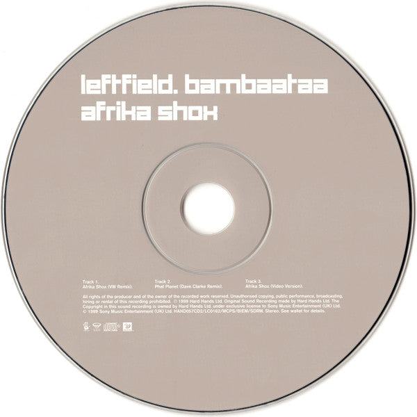 Leftfield . Afrika Bambaataa : Afrika Shox (CD, Single, Enh, CD2)