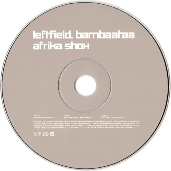 Leftfield . Bambaataa* : Afrika Shox (CD, Single, Enh, CD2)