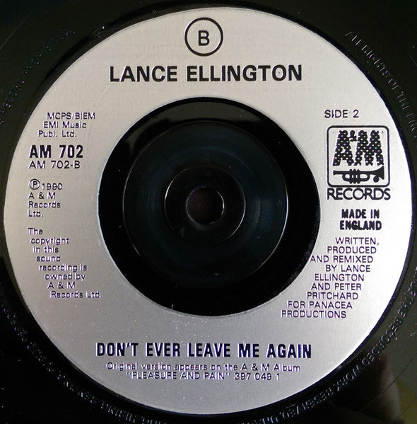 Lance Ellington : Love Me More (7", Single)