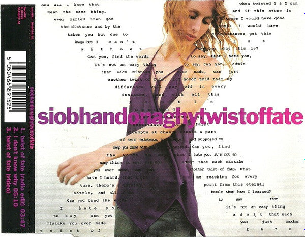Siobhan Donaghy : Twist Of Fate (CD, Single, Enh, CD1)