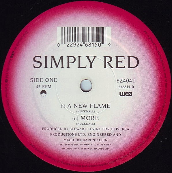 Simply Red : A New Flame (12")