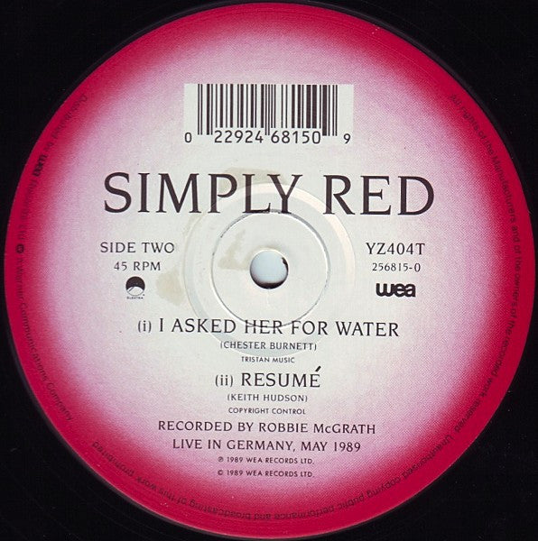 Simply Red : A New Flame (12")