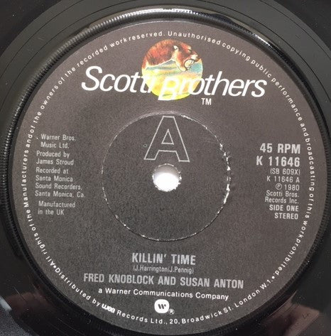 Fred Knoblock : Killin' Time (7")