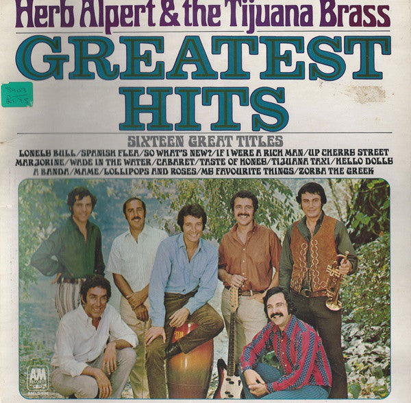 Herb Alpert & The Tijuana Brass : Greatest Hits (Sixteen Great Titles) (LP, Comp, Gat)