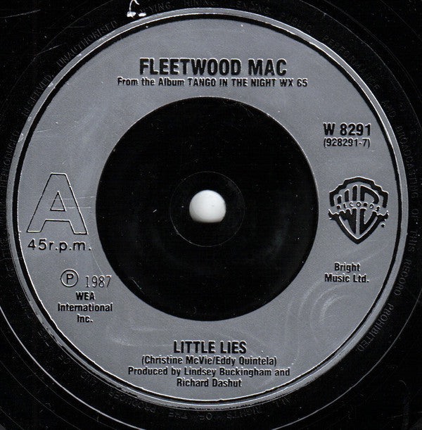 Fleetwood Mac : Little Lies (7", Single, Sil)