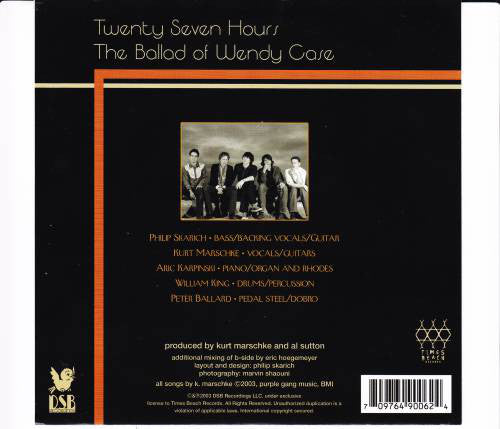 Deadstring Brothers : Twenty Seven Hours / The Ballad Of Wendy Case (7", Yel)