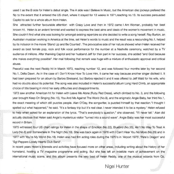 Helen Reddy : The Very Best Of Helen Reddy (CD, Comp)