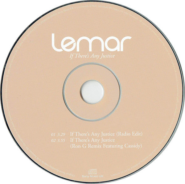 Lemar : If There's Any Justice (CD, Single, CD1)