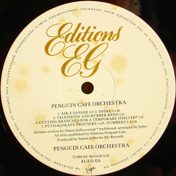 Penguin Cafe Orchestra : Penguin Cafe Orchestra (LP, Album, RE)