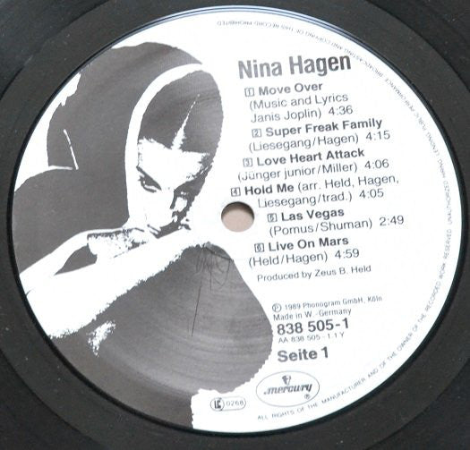 Nina Hagen : Nina Hagen (LP, Album, Non)