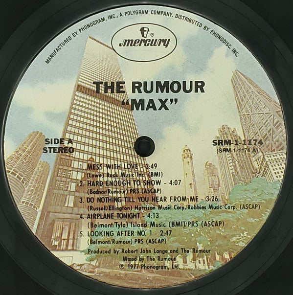 The Rumour : Max (LP, Album, Ter)