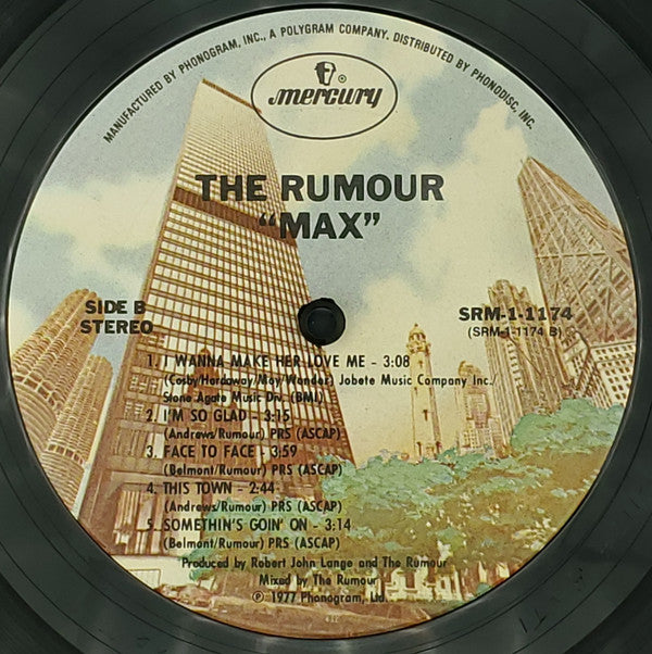 The Rumour : Max (LP, Album, Ter)