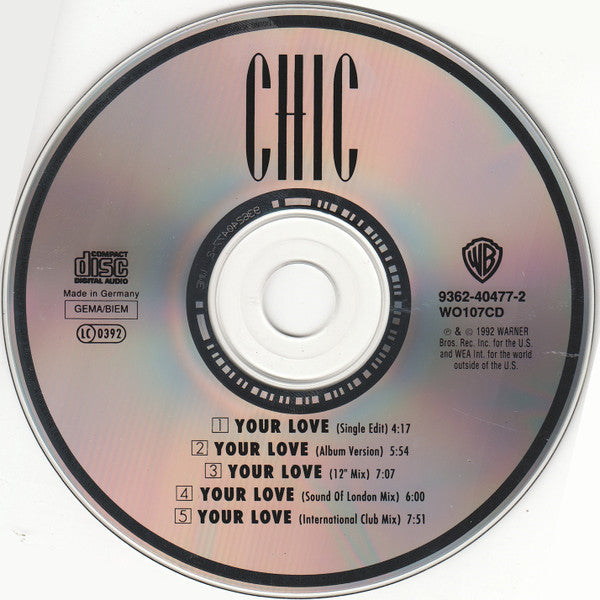 Chic : Your Love (CD, Maxi)