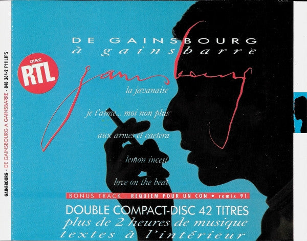 Serge Gainsbourg : De Gainsbourg À Gainsbarre (2xCD, Comp)