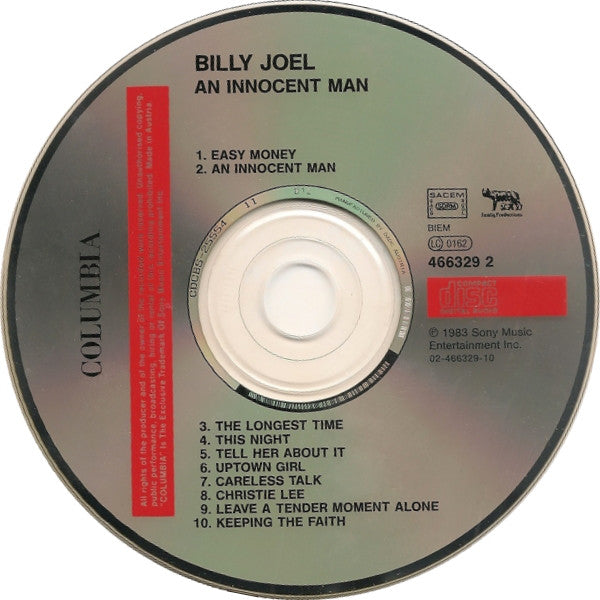 Billy Joel : An Innocent Man (CD, Album, RE)