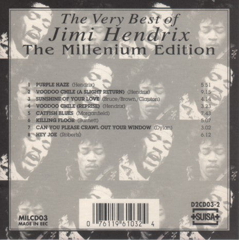 Jimi Hendrix : The Very Best Of Jimi Hendrix (The Millenium Edition) (CD, Comp)